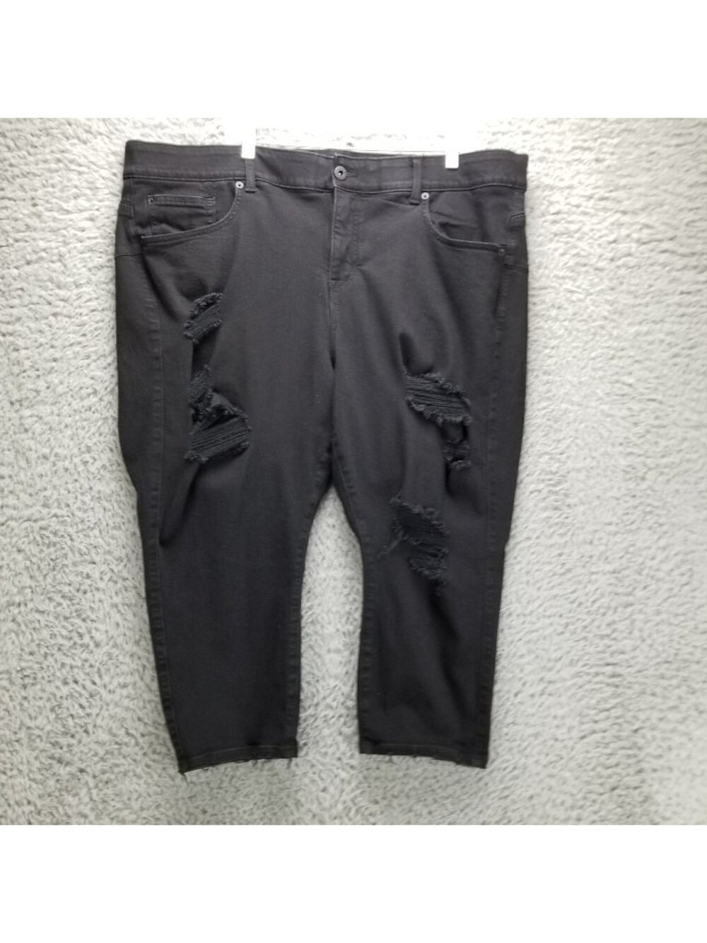 Torrid Jeans Womens 24 Plus Black Bombshell Skinny Slimming Stretch Denim